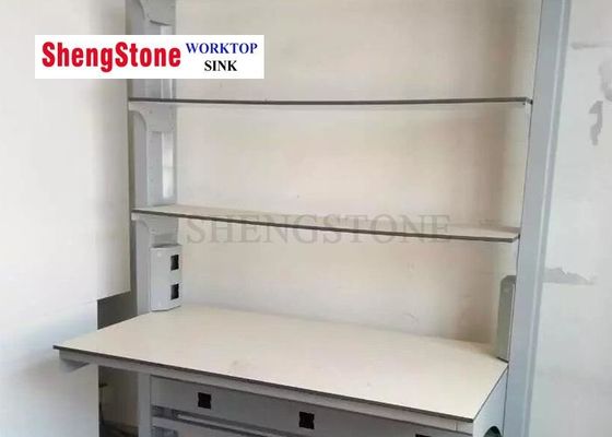 Άσπρη χημική ανθεκτική φαινολική επίπεδη άκρη 12.7MM Worktop ρητίνης πάχος